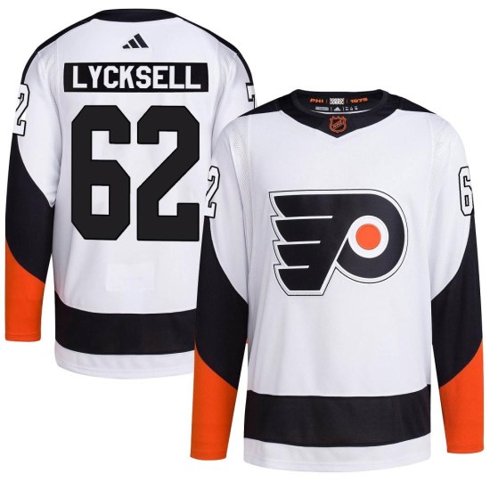 Olle Lycksell Philadelphia Flyers Authentic Reverse Retro 2.0 Adidas Jersey - White