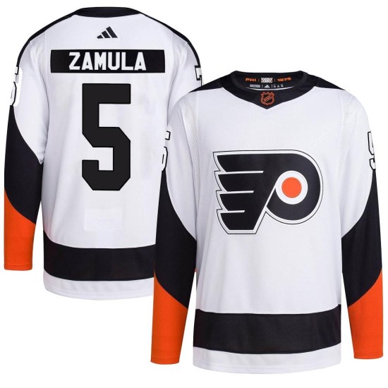 Egor Zamula Philadelphia Flyers Authentic Reverse Retro 2.0 Adidas Jersey - White