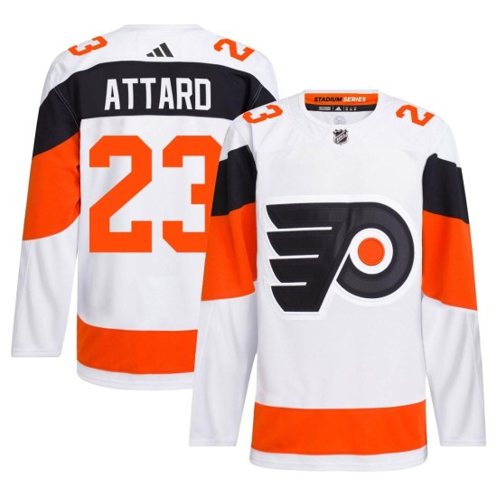 Ronnie Attard Philadelphia Flyers Authentic 2024 Stadium Series Primegreen Adidas Jersey - White