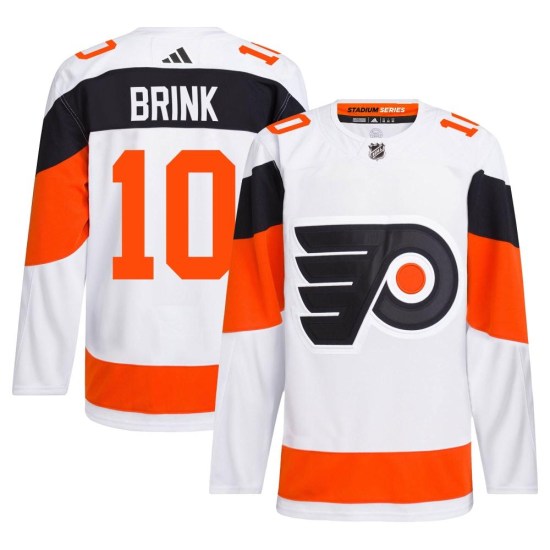 Bobby Brink Philadelphia Flyers Authentic 2024 Stadium Series Primegreen Adidas Jersey - White