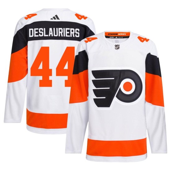 Nicolas Deslauriers Philadelphia Flyers Authentic 2024 Stadium Series Primegreen Adidas Jersey - White