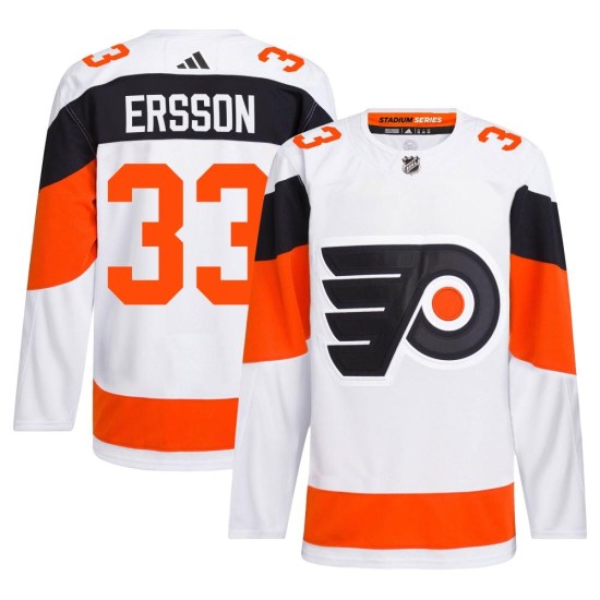 Samuel Ersson Philadelphia Flyers Authentic 2024 Stadium Series Primegreen Adidas Jersey - White