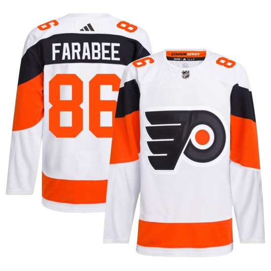 Joel Farabee Philadelphia Flyers Authentic 2024 Stadium Series Primegreen Adidas Jersey - White