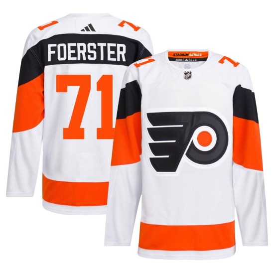 Tyson Foerster Philadelphia Flyers Authentic 2024 Stadium Series Primegreen Adidas Jersey - White