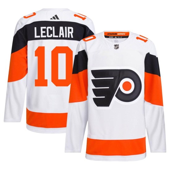 John Leclair Philadelphia Flyers Authentic 2024 Stadium Series Primegreen Adidas Jersey - White