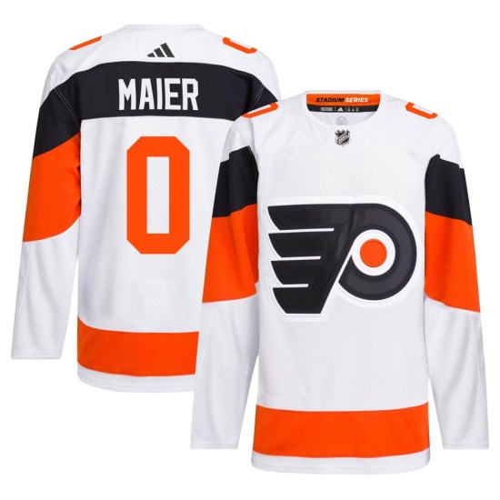 Nolan Maier Philadelphia Flyers Authentic 2024 Stadium Series Primegreen Adidas Jersey - White