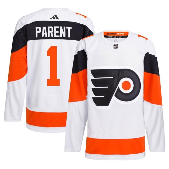 Bernie Parent Philadelphia Flyers Authentic 2024 Stadium Series Primegreen Adidas Jersey - White