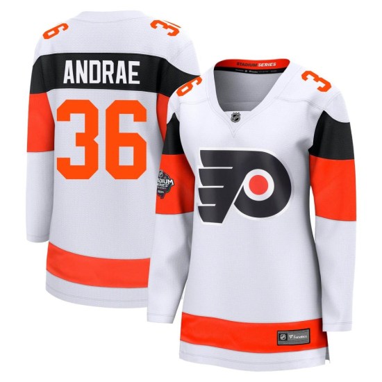 Emil Andrae Philadelphia Flyers Women's Breakaway 2024 Stadium Series Fanatics Branded Jersey - White