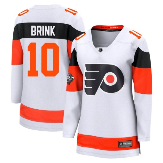 Bobby Brink Philadelphia Flyers Women's Breakaway 2024 Stadium Series Fanatics Branded Jersey - White