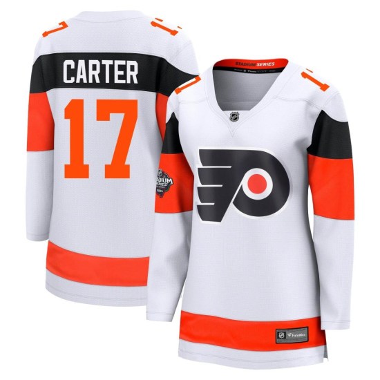 Jeff Carter Philadelphia Flyers Women's Breakaway 2024 Stadium Series Fanatics Branded Jersey - White