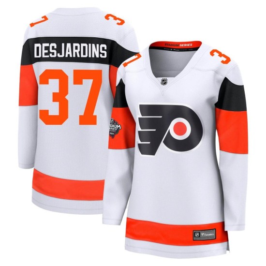 Eric Desjardins Philadelphia Flyers Women's Breakaway 2024 Stadium Series Fanatics Branded Jersey - White