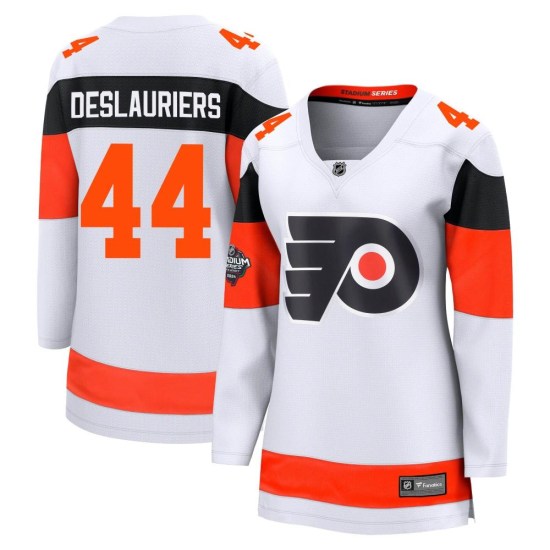 Nicolas Deslauriers Philadelphia Flyers Women's Breakaway 2024 Stadium Series Fanatics Branded Jersey - White