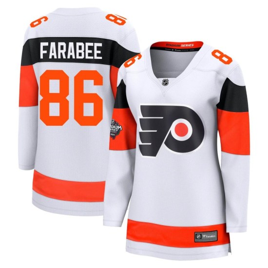 Joel Farabee Philadelphia Flyers Women's Breakaway 2024 Stadium Series Fanatics Branded Jersey - White