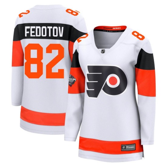 Ivan Fedotov Philadelphia Flyers Women's Breakaway 2024 Stadium Series Fanatics Branded Jersey - White