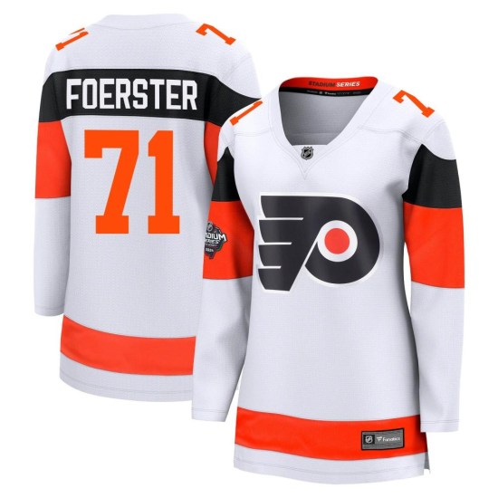 Tyson Foerster Philadelphia Flyers Women's Breakaway 2024 Stadium Series Fanatics Branded Jersey - White