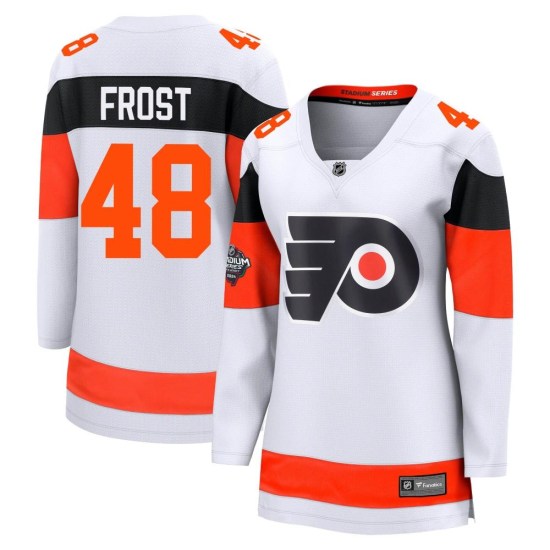 Morgan Frost Philadelphia Flyers Women's Breakaway 2024 Stadium Series Fanatics Branded Jersey - White