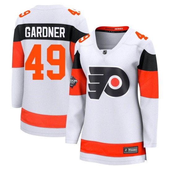 Rhett Gardner Philadelphia Flyers Women's Breakaway 2024 Stadium Series Fanatics Branded Jersey - White