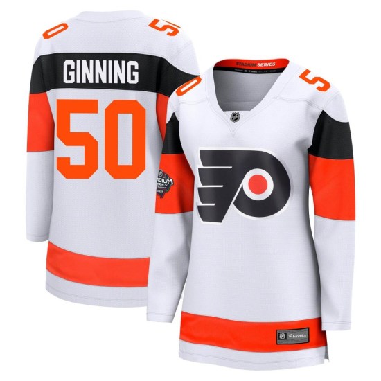 Adam Ginning Philadelphia Flyers Women's Breakaway 2024 Stadium Series Fanatics Branded Jersey - White