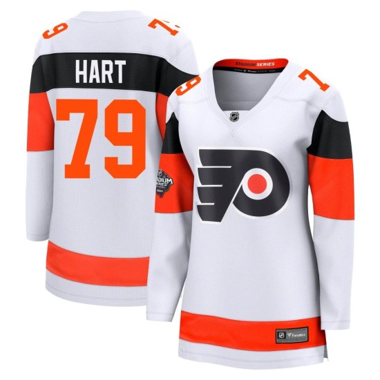 Carter Hart Philadelphia Flyers Women's Breakaway 2024 Stadium Series Fanatics Branded Jersey - White