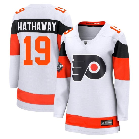 Garnet Hathaway Philadelphia Flyers Women's Breakaway 2024 Stadium Series Fanatics Branded Jersey - White
