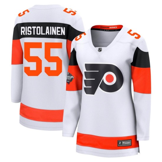 Rasmus Ristolainen Philadelphia Flyers Women's Breakaway 2024 Stadium Series Fanatics Branded Jersey - White