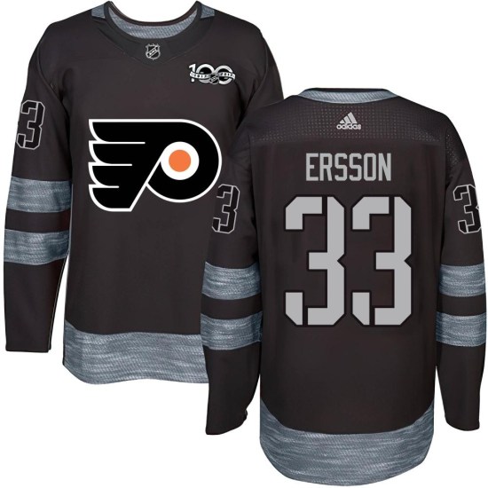 Samuel Ersson Philadelphia Flyers Youth Authentic 1917-2017 100th Anniversary Jersey - Black