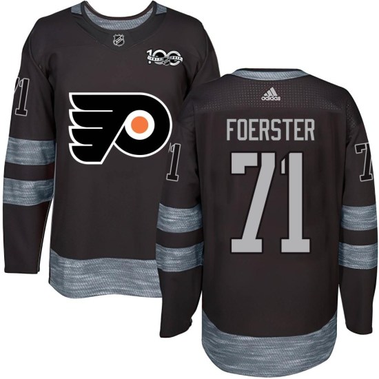 Tyson Foerster Philadelphia Flyers Youth Authentic 1917-2017 100th Anniversary Jersey - Black