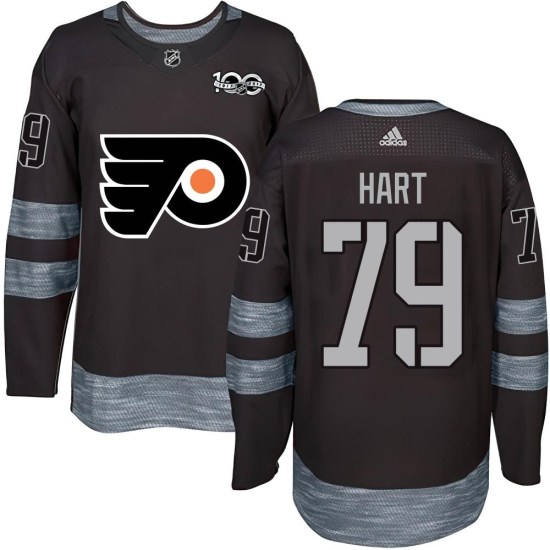 Carter Hart Philadelphia Flyers Youth Authentic 1917-2017 100th Anniversary Jersey - Black