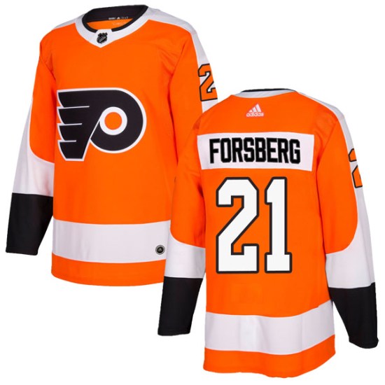 Peter Forsberg Philadelphia Flyers Authentic Home Adidas Jersey - Orange