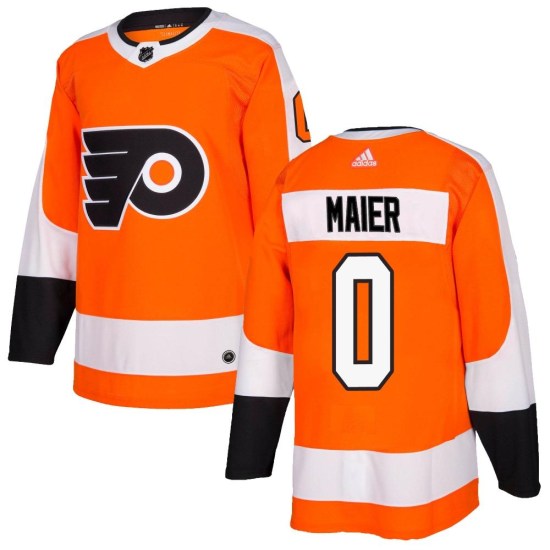 Nolan Maier Philadelphia Flyers Authentic Home Adidas Jersey - Orange