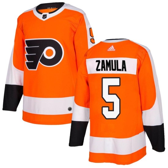 Egor Zamula Philadelphia Flyers Authentic Home Adidas Jersey - Orange
