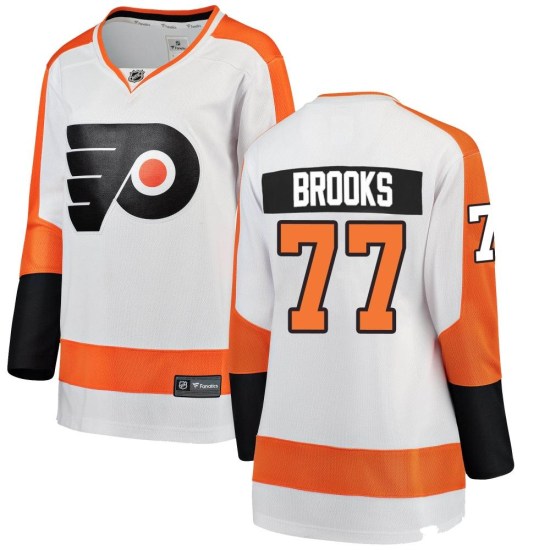 Adam Brooks Philadelphia Flyers Women's Breakaway Away Fanatics Branded Jersey - White