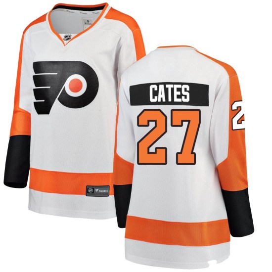 Noah Cates Philadelphia Flyers Women's Breakaway Away Fanatics Branded Jersey - White