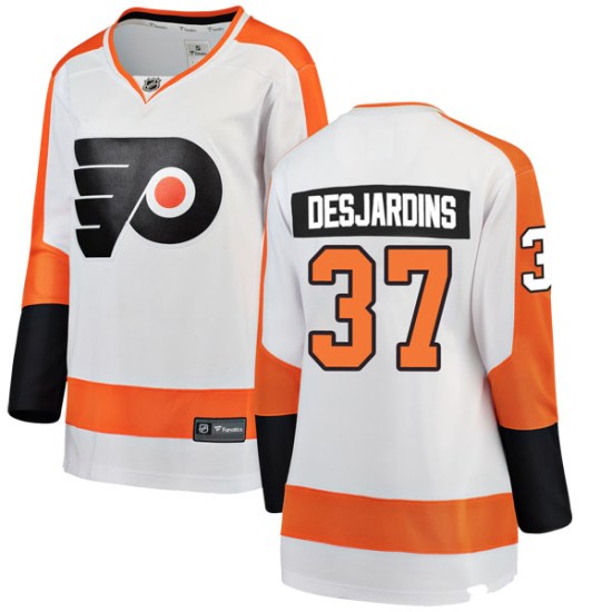 Eric Desjardins Philadelphia Flyers Women's Breakaway Away Fanatics Branded Jersey - White