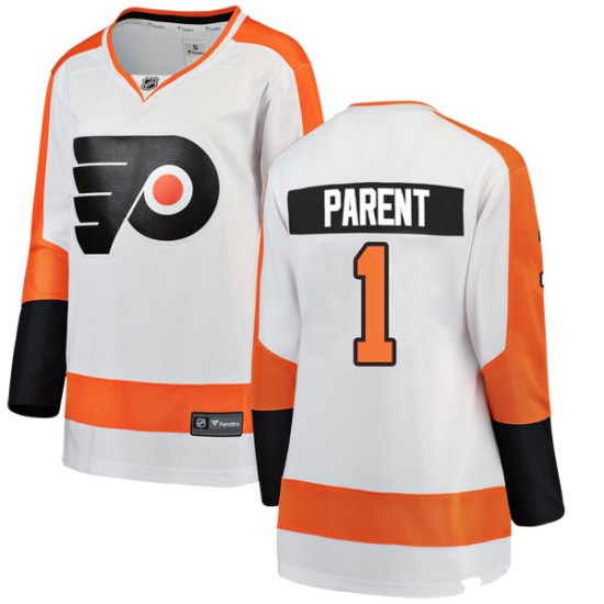 Bernie Parent Philadelphia Flyers Women's Breakaway Away Fanatics Branded Jersey - White