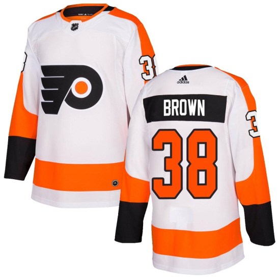 Matt Brown Philadelphia Flyers Authentic Adidas Jersey - White