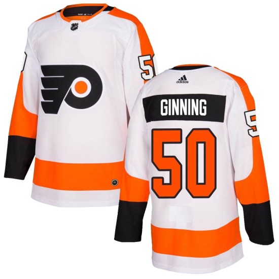 Adam Ginning Philadelphia Flyers Authentic Adidas Jersey - White