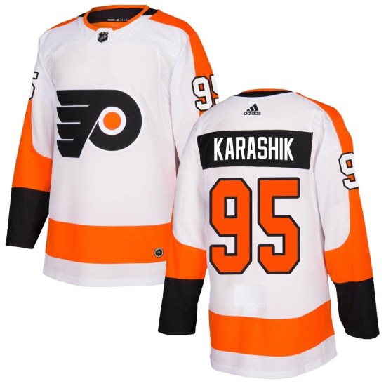 Adam Karashik Philadelphia Flyers Authentic Adidas Jersey - White