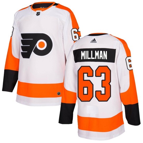 Mason Millman Philadelphia Flyers Authentic Adidas Jersey - White