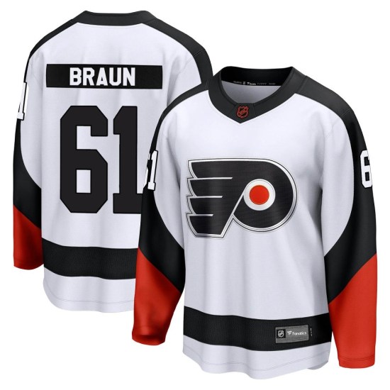 Justin Braun Philadelphia Flyers Breakaway Special Edition 2.0 Fanatics Branded Jersey - White