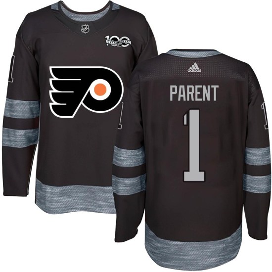 Bernie Parent Philadelphia Flyers Authentic 1917-2017 100th Anniversary Jersey - Black