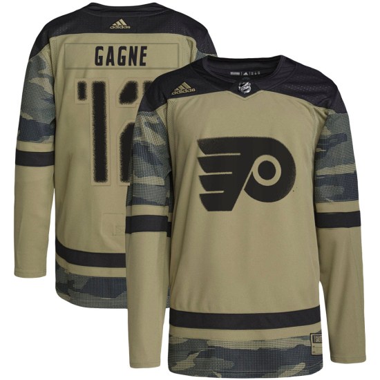 Simon Gagne Philadelphia Flyers Authentic Military Appreciation Practice Adidas Jersey - Camo