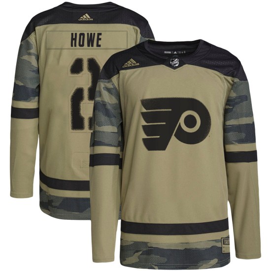 Mark Howe Philadelphia Flyers Authentic Military Appreciation Practice Adidas Jersey - Camo