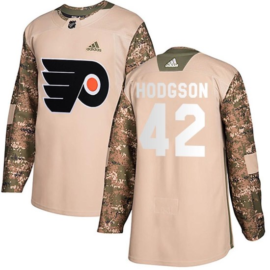 Hayden Hodgson Philadelphia Flyers Authentic Veterans Day Practice Adidas Jersey - Camo