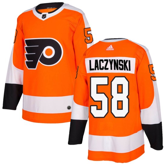 Tanner Laczynski Philadelphia Flyers Youth Authentic Home Adidas Jersey - Orange