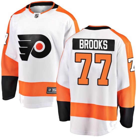 Adam Brooks Philadelphia Flyers Youth Breakaway Away Fanatics Branded Jersey - White