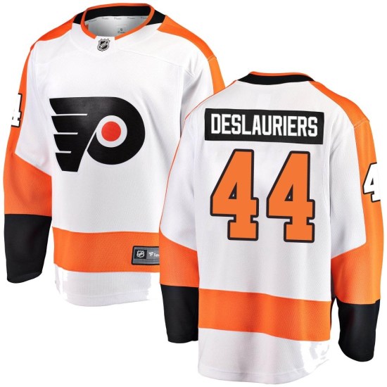 Nicolas Deslauriers Philadelphia Flyers Youth Breakaway Away Fanatics Branded Jersey - White