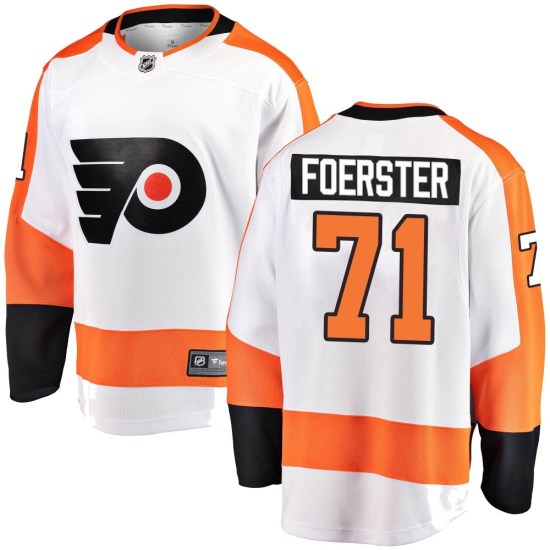 Tyson Foerster Philadelphia Flyers Youth Breakaway Away Fanatics Branded Jersey - White