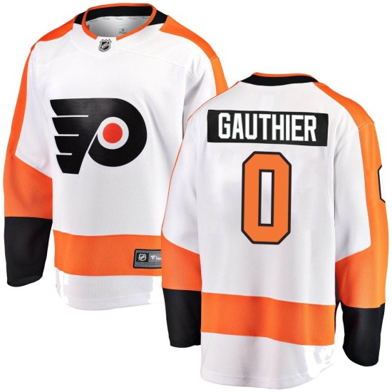 Cutter Gauthier Philadelphia Flyers Youth Breakaway Away Fanatics Branded Jersey - White