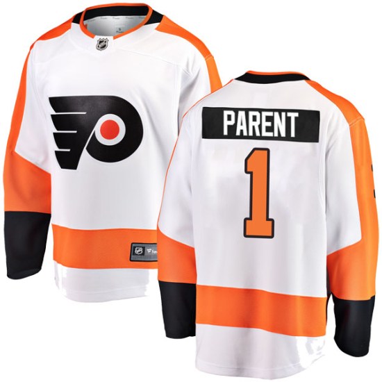 Bernie Parent Philadelphia Flyers Youth Breakaway Away Fanatics Branded Jersey - White